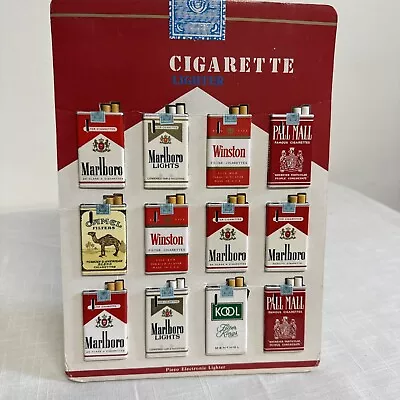 Vintage 1980s Assorted Cigarette Lighter Display Marlboro Pall Mall Camel Kool • $9.99