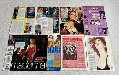 MADONNA Clip Collection Posters Music Magazines Vintage Rare 1980s 1990s • $13