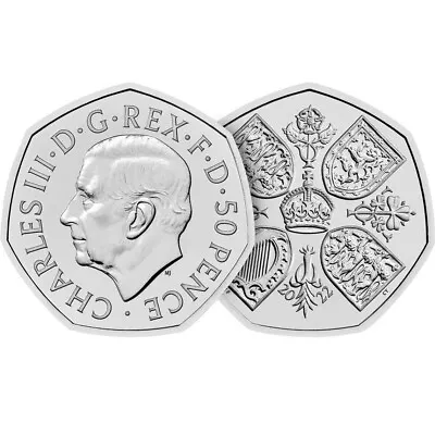 £2.99 • Buy 50p Coins Rare 2022 King Charles Iii Uncirculated Fifty Pence Coin In Stock