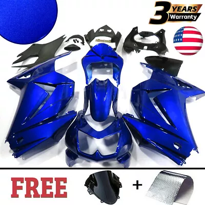 Painted Blue ABS Fairing Kit For Kawasaki Ninja 250R EX250J 2008-2012 US STOCK • $309.01