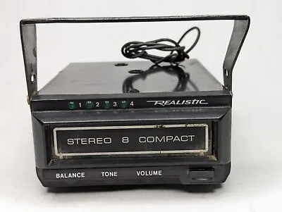 Vintage Realistic 8 Track Car Stereo - Untested As Is • $44.99