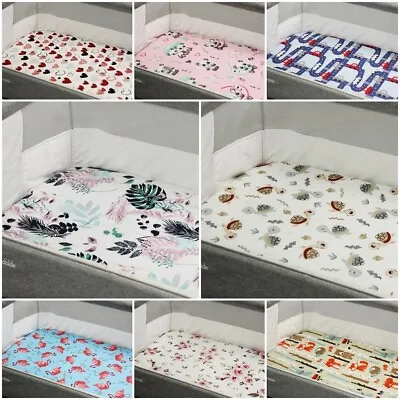 FITTED SHEET Compatible With Bedside Crib CHICCO NEXT 2 ME Flowers Stars Jungle • £6.99