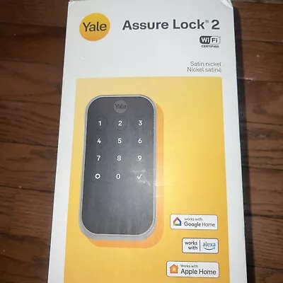 Yale Assure Lock 2 Keypad With Wi-Fi Smart Lock (Satin Nickel)- NEW • $135