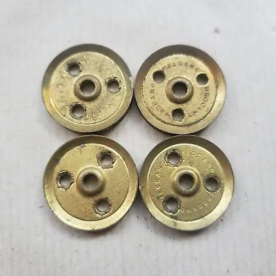 4x Meccano Part22a 1inch Pulley Without Bossthree Tripple Stamped Meccano • £1.30