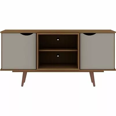 Manhattan Comfort Hampton Wood TV Stand For TVs Up To 46  In Maple/Off White • $197.17