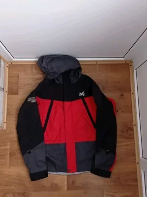 Millet Jacket Mens Large Red Zip Up Gore Tex Windbreaker Waterproof  • $75