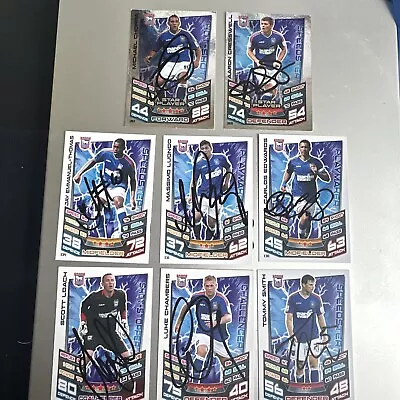 8 Signed Ipswich Town Match Attax 12/13 Championship Cards (As Per Photo) FP&P • £20