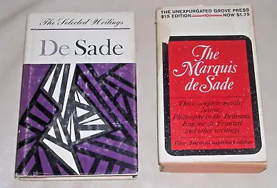 Vintag Juliette Marquis De Sade Writings 2 Books Justine Philosophy Bedroom BDSM • $19.99