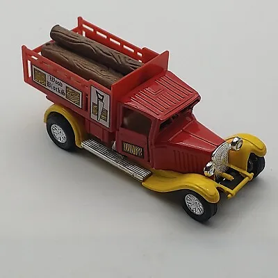 Vintage Wood Blocks Toy Delivery Truck 4.5  Long Die Cast *read • $7.20