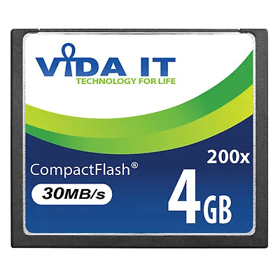 4GB CF Compact Flash Memory Card Supports High-Speed Transfer For Burst Shots UK • £28.99