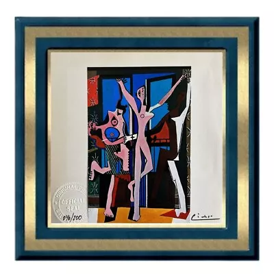 Pablo Picasso Vintage Signed Print (Three Dancers 1925) - Small Lithograph • $35