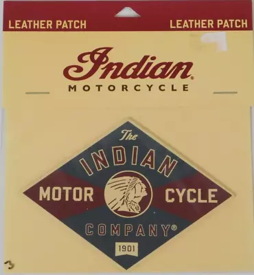 1 NEW Genuine Indian Motorcycle Factory Vest Jacket Leather Patch OEM 2863850 • $10.98