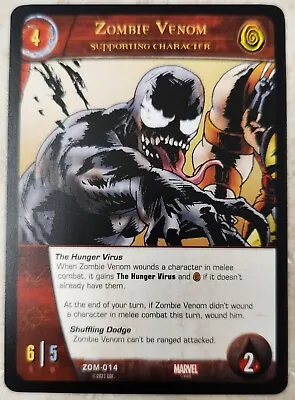 ZOM-014 ZOMBIE VENOM Upper Deck Marvel VS System MARVEL ZOMBIES • $4.99