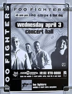 $125 • Buy FOO FIGHTERS Concert Hall TORONTO 1996 POSTER Dave Grohl NIRVANA Pat Smear VG++