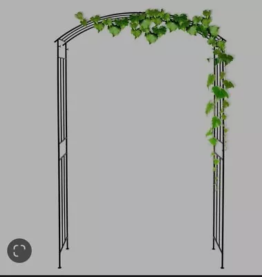 DiLiBee Rose Arch Metal Arch Garden Iron Trellis 38 X 230 Cm • £39.99