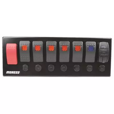 Moroso 74196 Switch Panel Rocker LED W/ USB & Breakers • $258.99