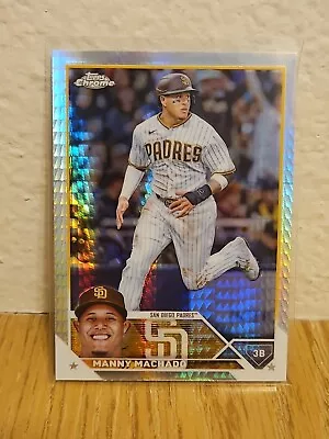 Manny Machado 2023 Topps Chrome Prizm Refractor San Diego Padres • $2.99