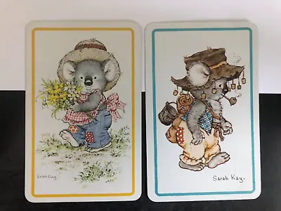 Vintage Retro Swap Playing Cards: Australian Sarah Kay Outback Koala Bear Flower • $4