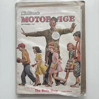 Chilton’s Motor Age Magazine September 1951 The Body Shop A New Feature • $9.99