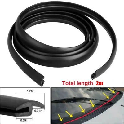 $12.17 • Buy 2m Seal Strips Trim For Car Front Windshield Sunroof Weatherstrip Rubber Parts