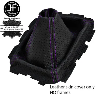 Purple Stitch Perforated Leather Shift Boot For Mazda Mx-5 Miata Na Mk1 89-98 • $55.01