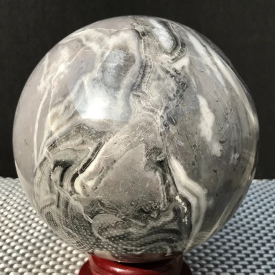 $1.25 • Buy 2244G Natural Zebra Stone Jasper Crystal Ball Healing Spirit Balloon LJ224
