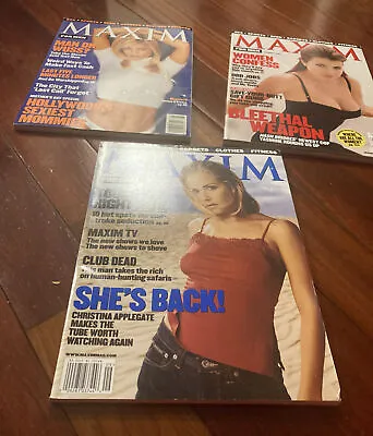 MAXIM Magazine  1998 DONNA D'ERRICO Yasmine Bleeth Christina Applegate  • $10