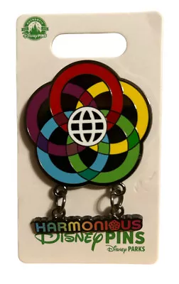 New 2023 Disney Parks Walt Disney World Epcot Center Harmonious Dangle Pin • $20.39