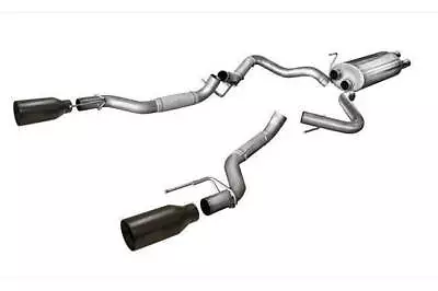 Corsa 3  Sport Exhaust System Black Tips For F-150 Raptor 17-20 3.5L Ecoboost • $1873.99