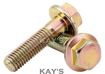 High Tensile Flanged Hexagon Bolts Plated Steel Flange Hex Head Screws M10 M12 • £3.96