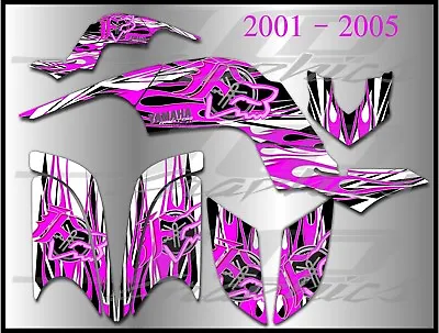 YAMAHA RAPTOR 660R Full Graphics Kit 2001 2005 .14MIL THICK AND HIGH GLOSS • $90