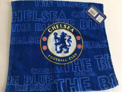 2 X Official Chelsea Football Club 100% Cotton Face Flannel/towel 30cm X 30cm • £4.49