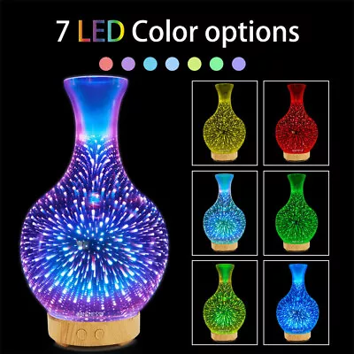 $27.59 • Buy Aromatherapy Diffuser 3D Aroma Essential Oils Ultrasonic Air Humidifier Purifier