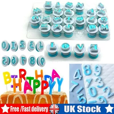 £8.39 • Buy Fondant Sugarcraft Cake Decorating Alphabet Letter Mold Set Plunger Cutters Tool