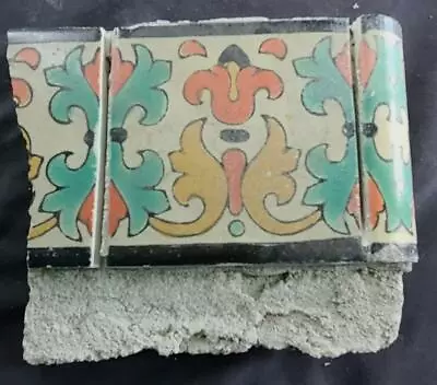 Antique Hand Painted Davies & McDonald Tile Company 4.25  Tile - GDC - Moorish • $59.99