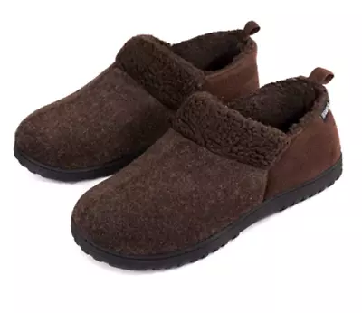 Mens Faux Suede Sheepskin Boots Memory Foam Lined Slippers Outdoor Indoor Sole • £10.99