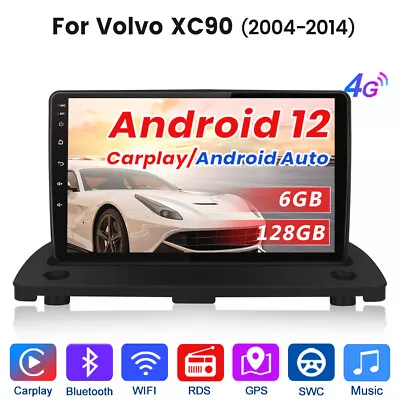 Android 12 Radio Stereo GPS CARPLAY 4G BT USB Player For Volvo XC90 2004-2014 • $299.99