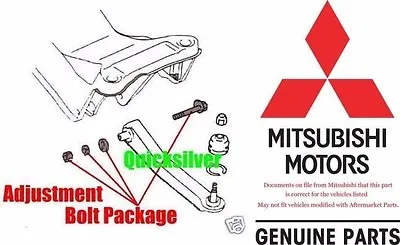 95 99 Talon Eclipse TSi AWD GSX Rear Control Arm ADJ Bolt Pkg NEW OEM • $29.99