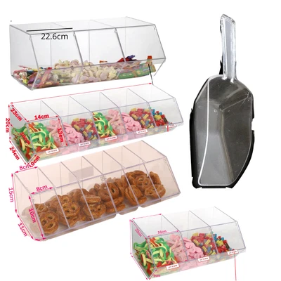 £82.99 • Buy Pick N Mix Sweet Acrylic Dispenser Display Stacking Bin Holder