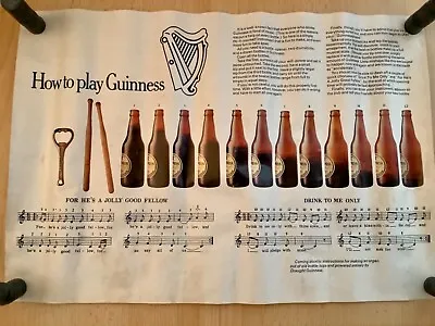 £104.99 • Buy Vintage Guinness 'How To Play Guinness' Rare Advertisement.