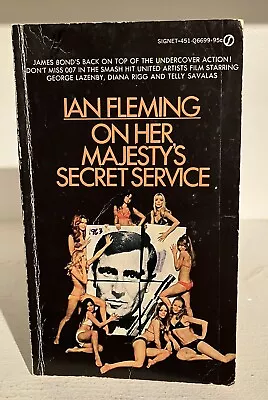 On Her Majesty's Secret Service By Ian Fleming - James Bond - Movie Tie-In Cover • $4.99