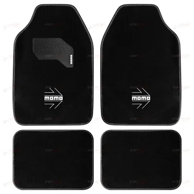 The MOMO Floor Mat ARROW BLACK / WHITE (SET OF 4) • $68.50