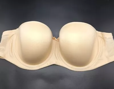 Elomi NUDE Smoothing Strapless Underwired Padded T Shirt Bra 36F New • $25.51