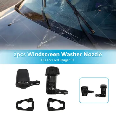 Fits For Ford Ranger Px (Xl-Plus) 2pcs Windscreen Washer Jet Nozzle AB3917666AA • $15.99