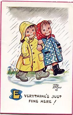 Mabel Lucie Attwell - Everything's Just Fine Here - Artist Drawn Postcard • £3