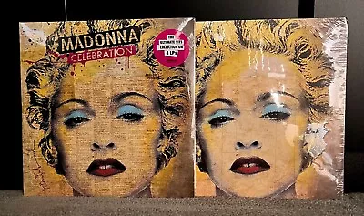 MADONNA • Celebration 4 LP Vinyl Record W/Limited Edition Lithograph X/500 • NEW • $200
