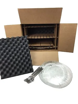 Kitchen Dish Pack Kit Moving Shipping Storage Box Holds 10 Plates 11  (LOT OF 2) • $74.95