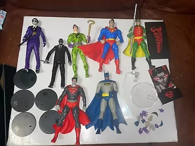 Dc Multiverse Lot Mcfarlane Dcuc Batman Robin Joker Superman Etc • $100