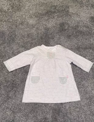 Baby Girl Dress Pink & Grey Newborn  • £1.49