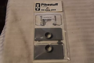 HO Scale Pikestuff Set Of 2 Gray Culverts #0002 BNOS • $11.25